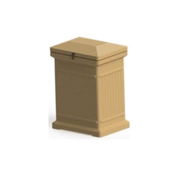 Rts Companies Us RTS Companies US 5502-00400A-54-81 Premium Vertical Architectural ParcelWirx Delivery Drop Box - Oak 5502-00400A-54-81 - main